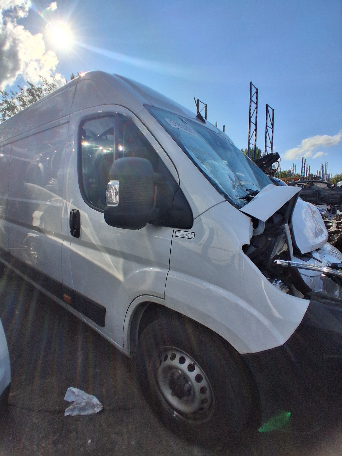 2025 CITROEN RELAY MK3 OSF DRIVER SIDE FRONT QUARTER WHITE