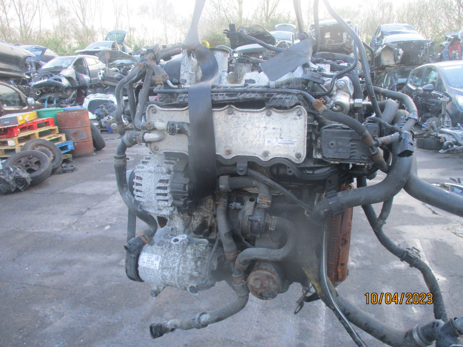 AUDI A1 2015 1.4 PETROL BARE ENGINE WITH PUMP & INJECTORS CZC CZCA