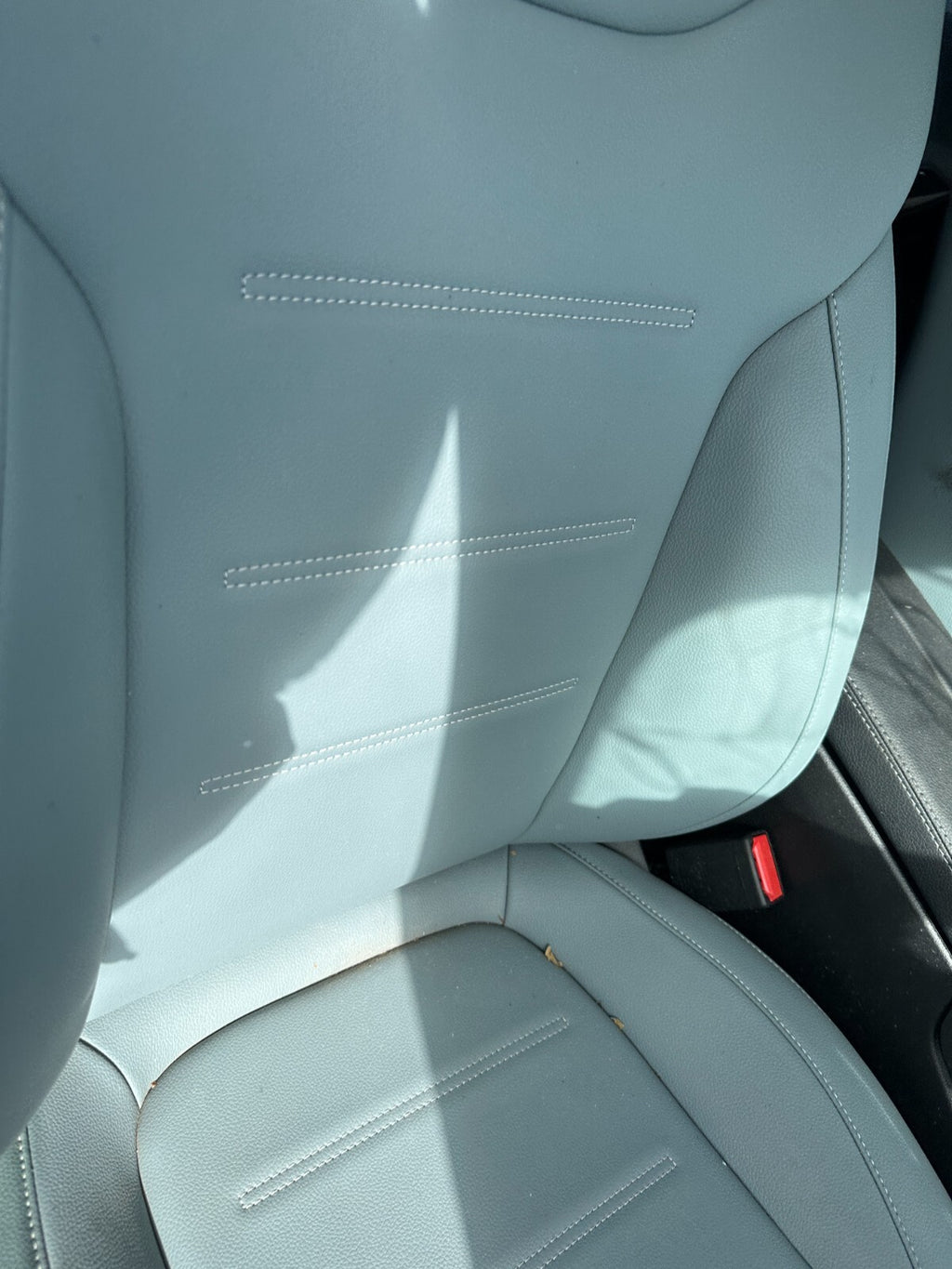 2023 MERCEDES CLA C118 OSF DRIVER SIDE FRONT SEAT LEATHER LIGHT BLUE GREEN