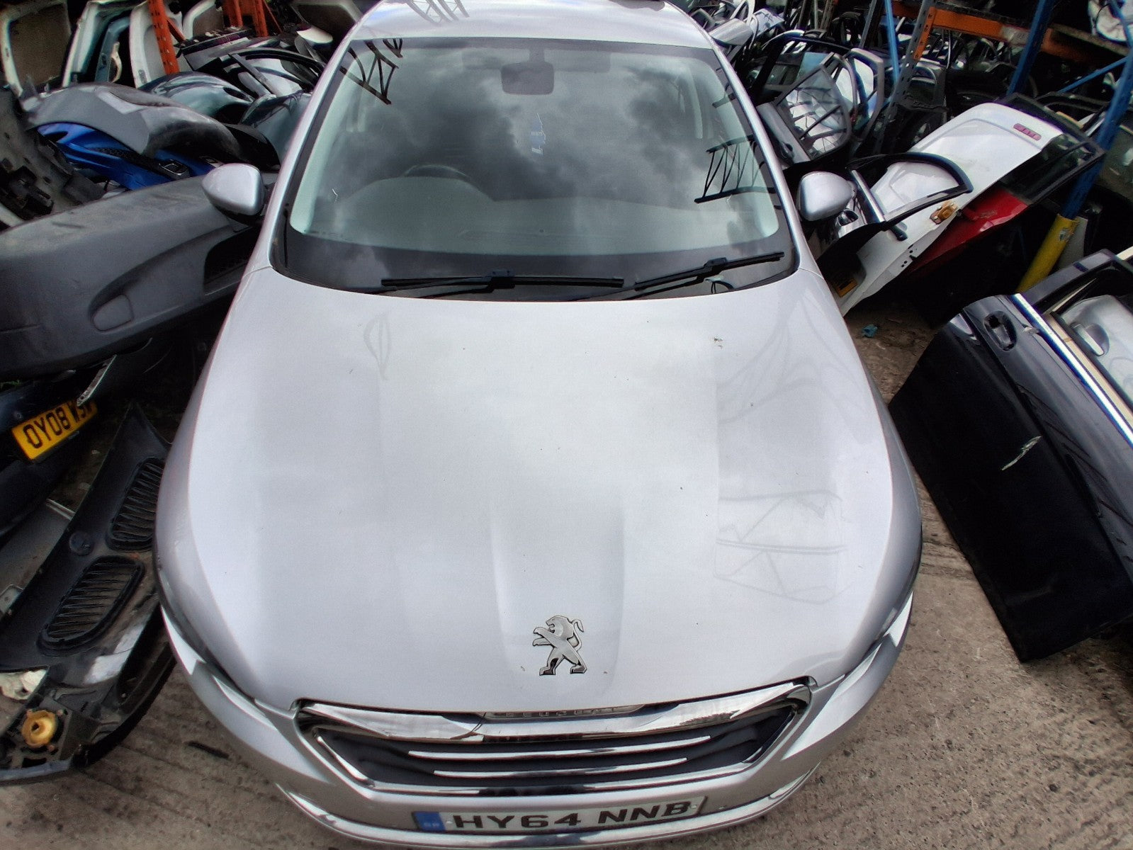 2014 PEUGEOT 308 MK2 BONNET HOOD PANEL GRIS ALUMINIUM EZR