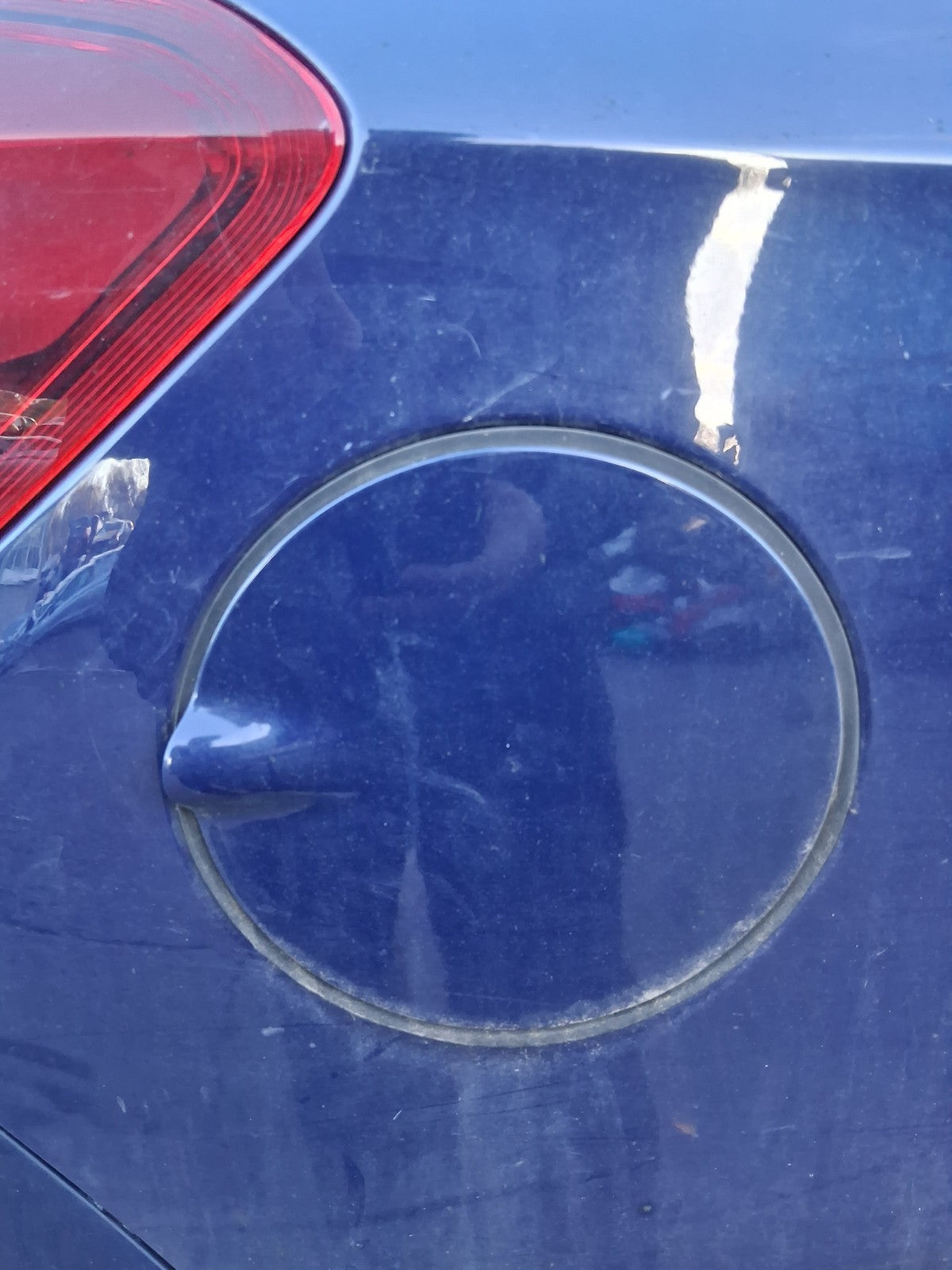 2016 VAUXHALL CORSA E FUEL FLAP LID COVER BLUE