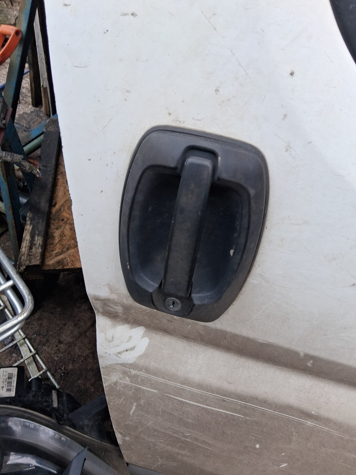 2016 PEUGEOT BOXER MK3 OSF DRIVER SIDE FRONT RIGHT COMPLETE DOOR WHITE