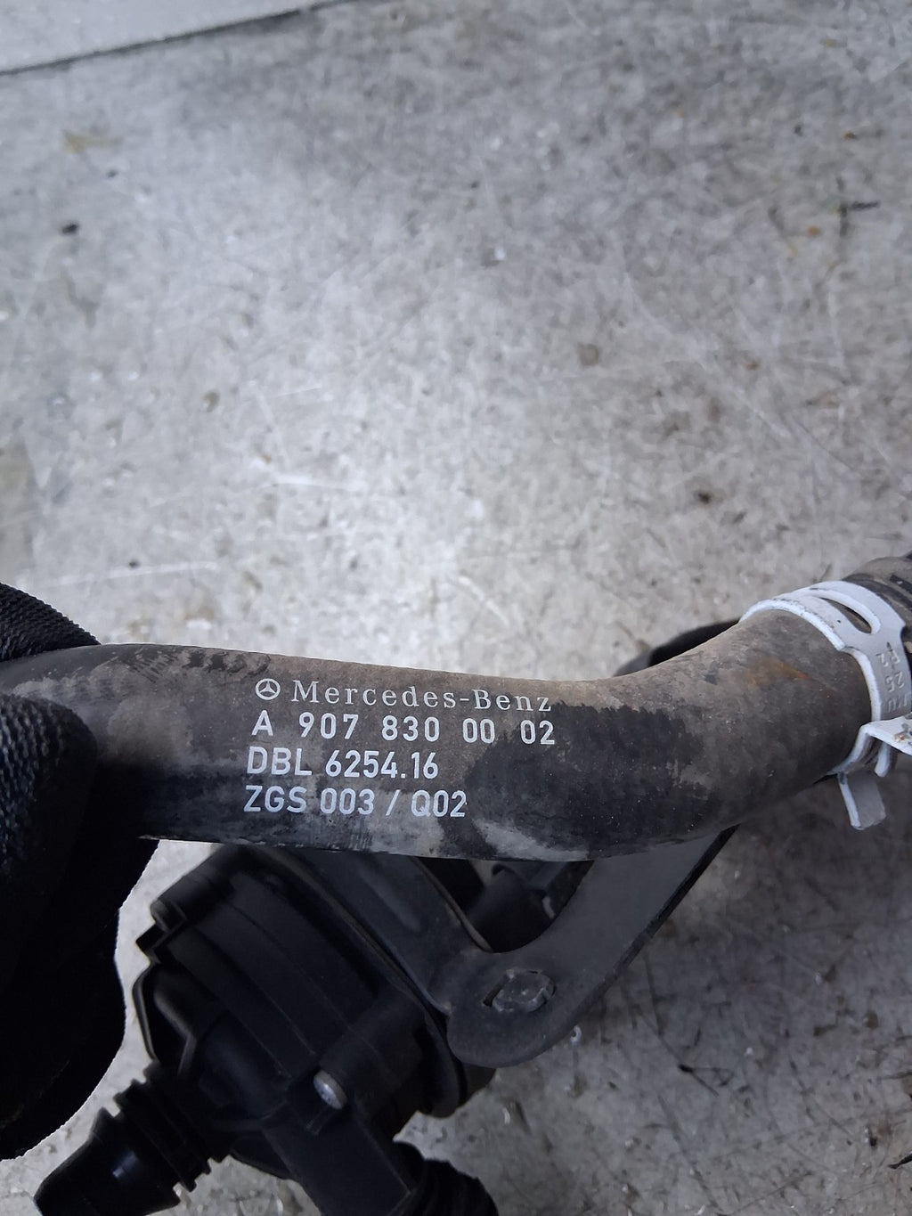 2024 MERCEDES SPRINTER WATER PIPE WITH HOSE A9078304300