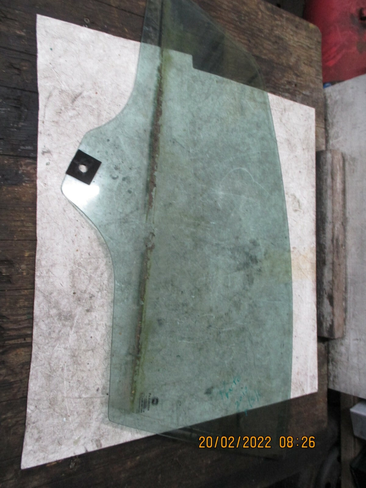 FIAT GRANDE PUNTO 2012 NSF FRONT PASSENGER SIDE WINDOW GLASS