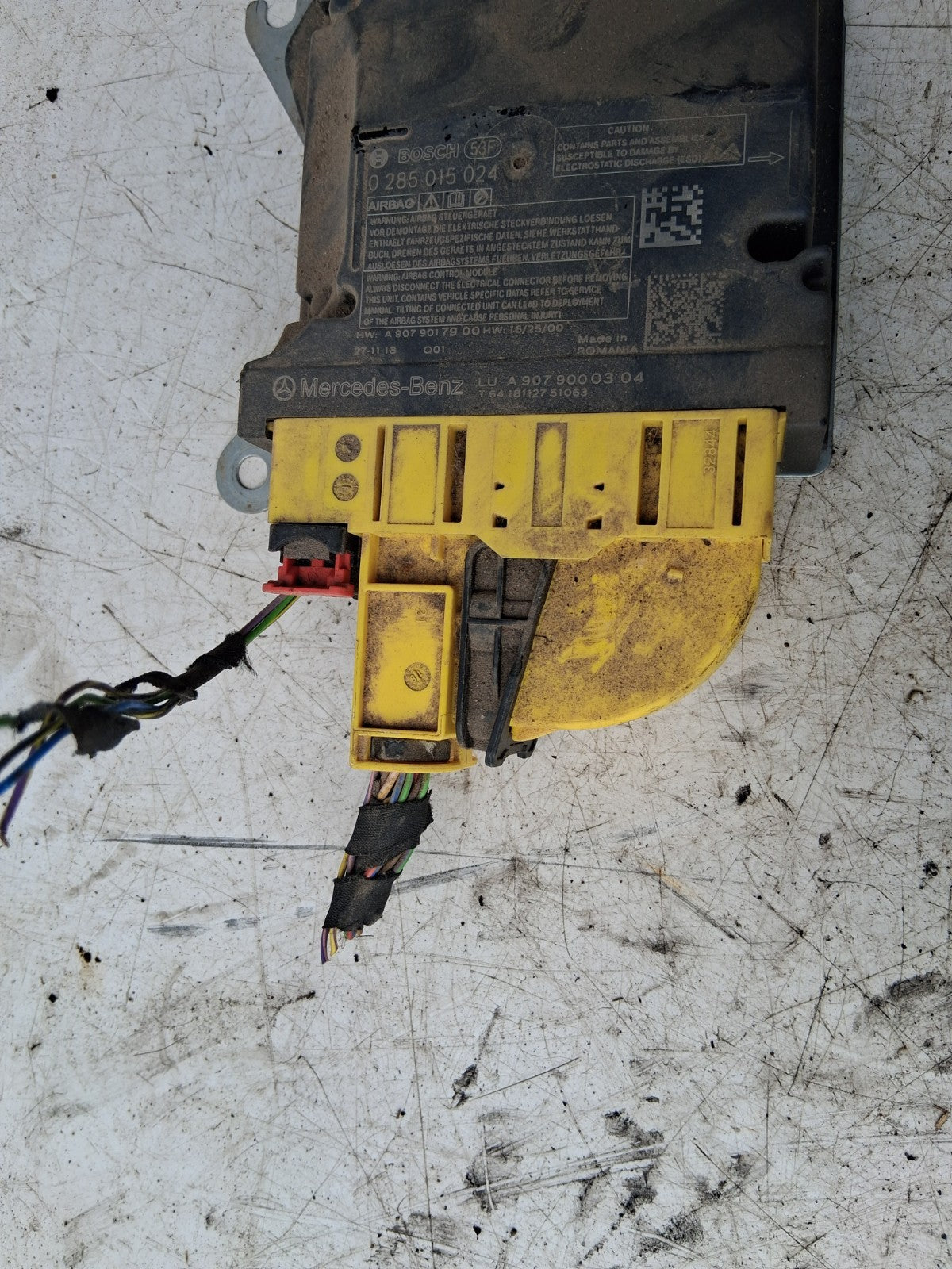 2021 MERCEDES BENZ SPRINTER W907 ECU AIRBAG MODULE SENSOR A9079000304