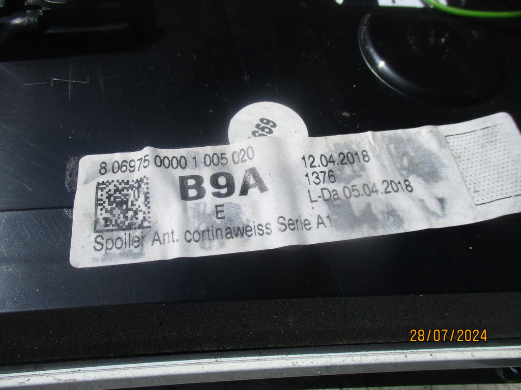2018 AUDI A1 8X BOOTLID TAILGATE SPOILER LIGHT