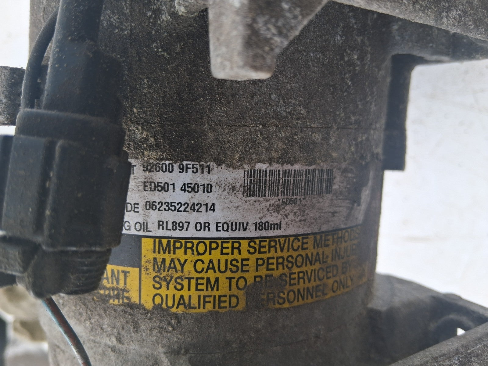 2005 NISSAN ALMERA AC AIR CON COMPRESSOR PUMP 926009F511