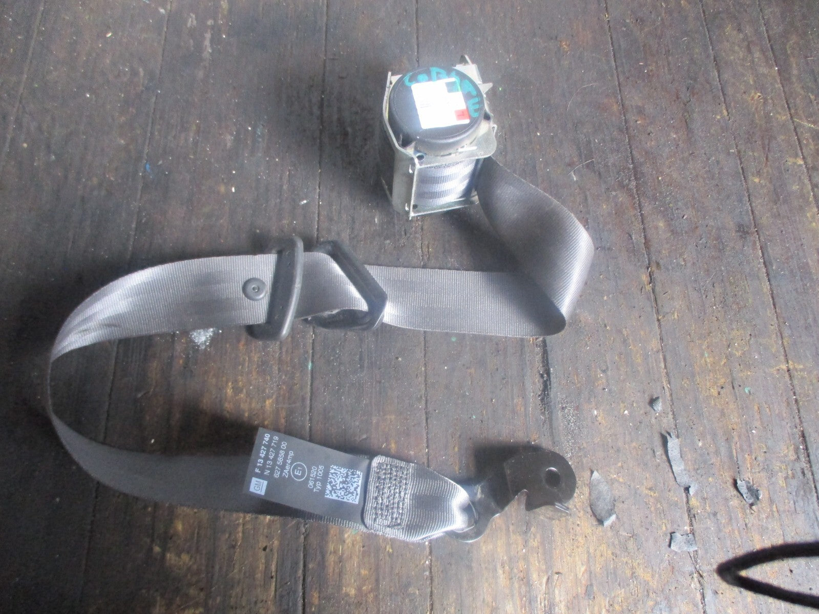 VAUXHALL CORSA E 2015 NSF PASSENGER SIDE FRONT SEAT BELT 617107600D