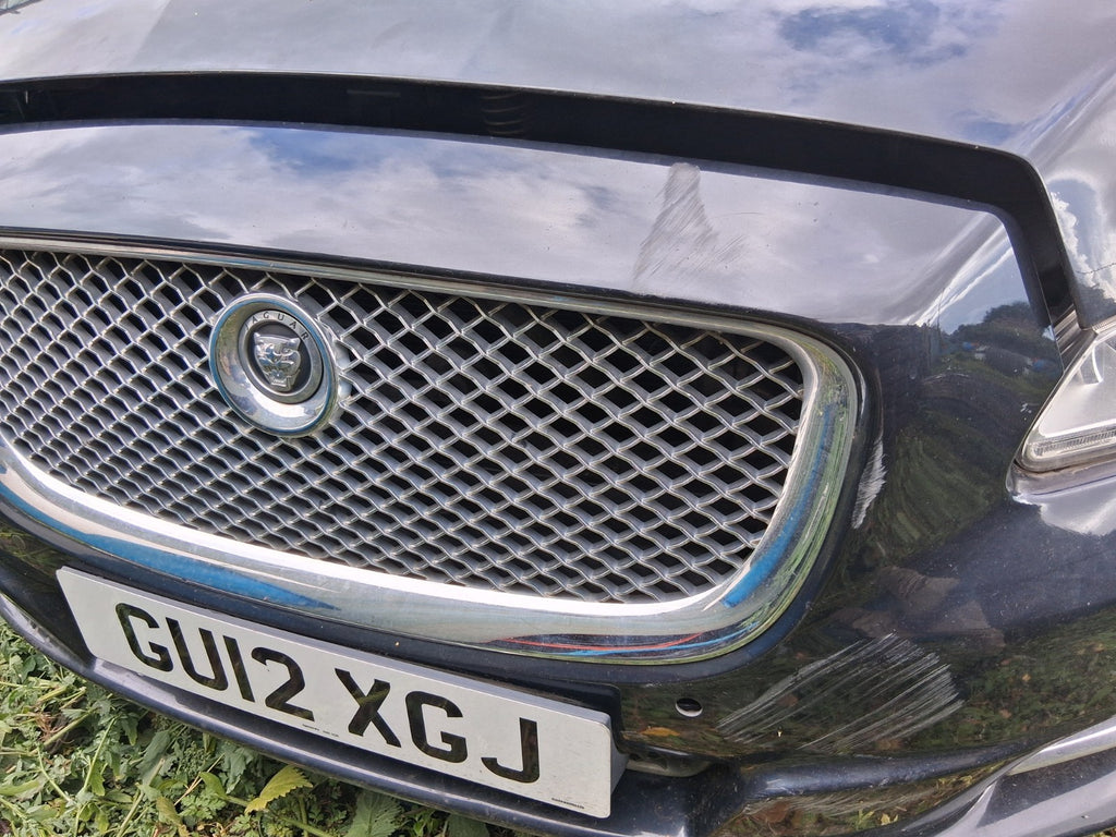 2012 JAGUAR XJ X351 FRONT COMPLETE BUMPER BLACK MIDNIGHT BLACK MET PEF