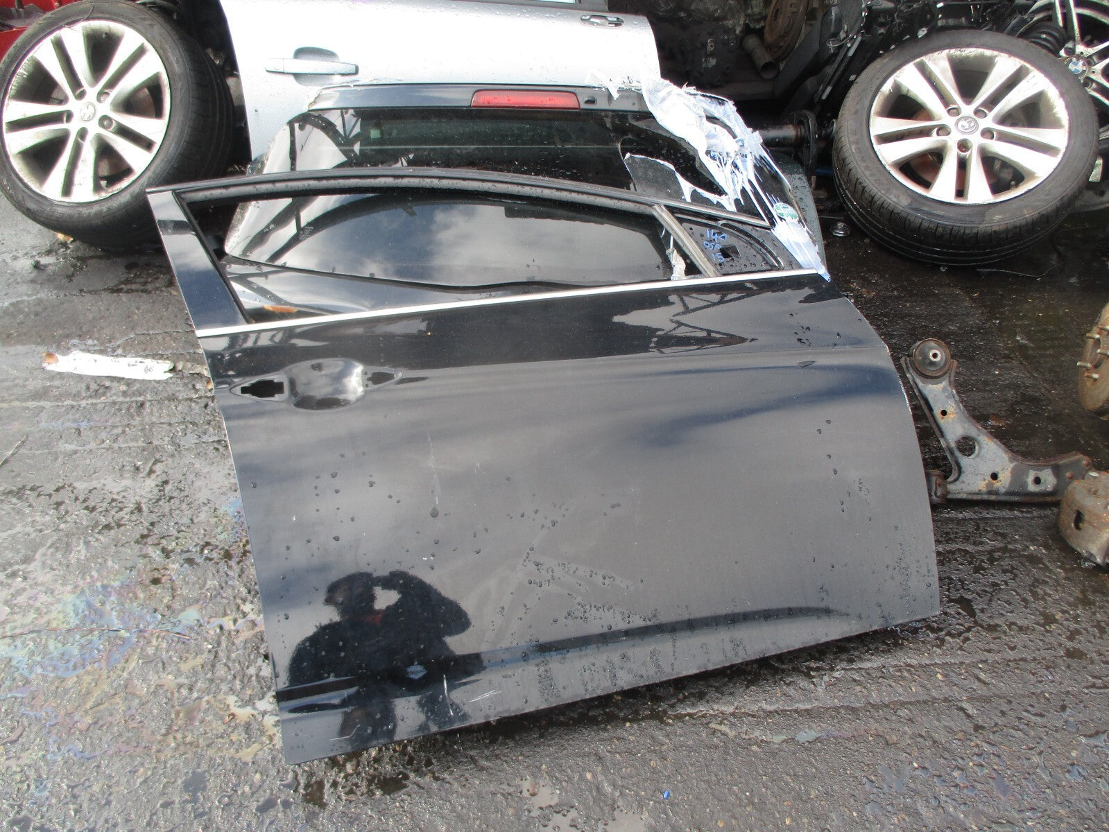 2015 HYUNDAI I40 OSF DRIVER SIDE FRONT BARE DOOR BLACK