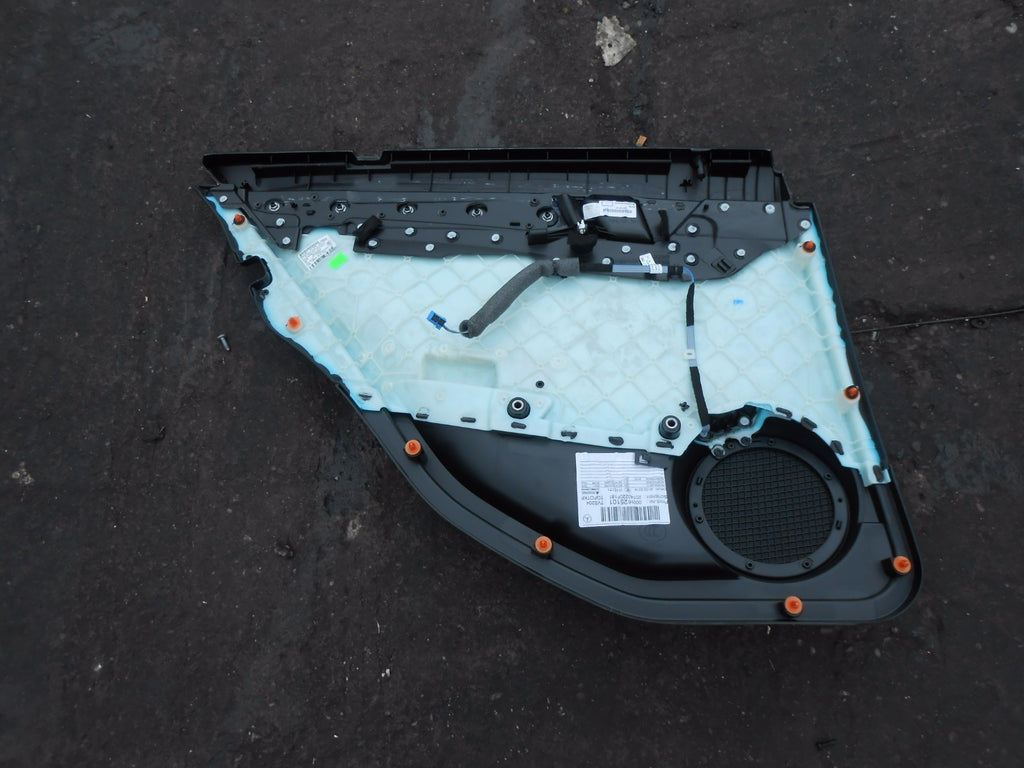 MERCEDES C CLASS S204 2013 OSR DRIVER SIDE REAR BLACK LEATHER DOOR CARD
