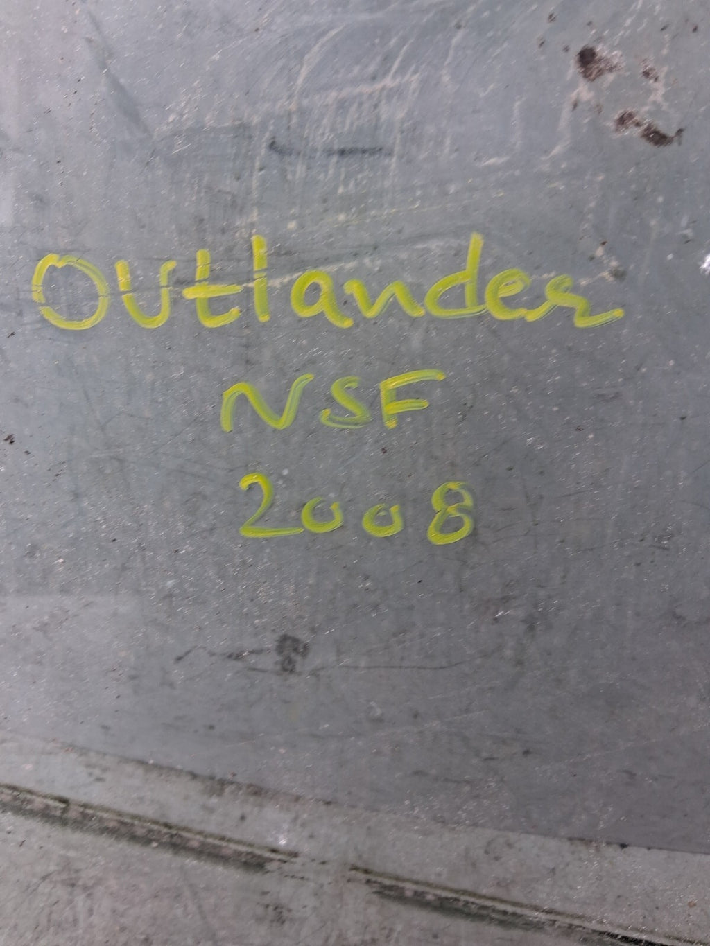 2008 MITSUBISHI OUTLANDER NSF PASSENGER SIDE FRONT LEFT WINDOW GLASS 43R00033