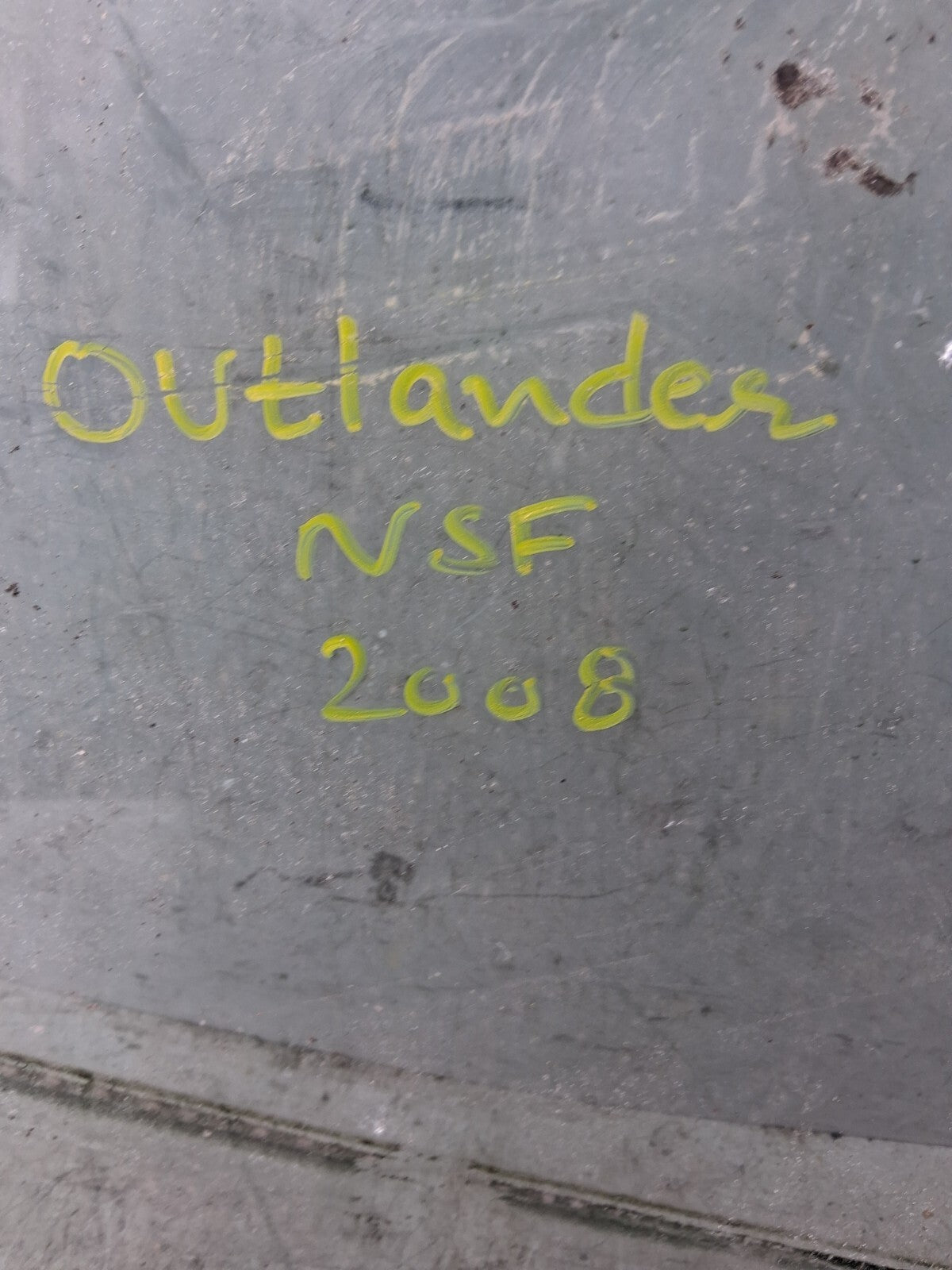 2008 MITSUBISHI OUTLANDER NSF PASSENGER SIDE FRONT LEFT WINDOW GLASS 43R00033