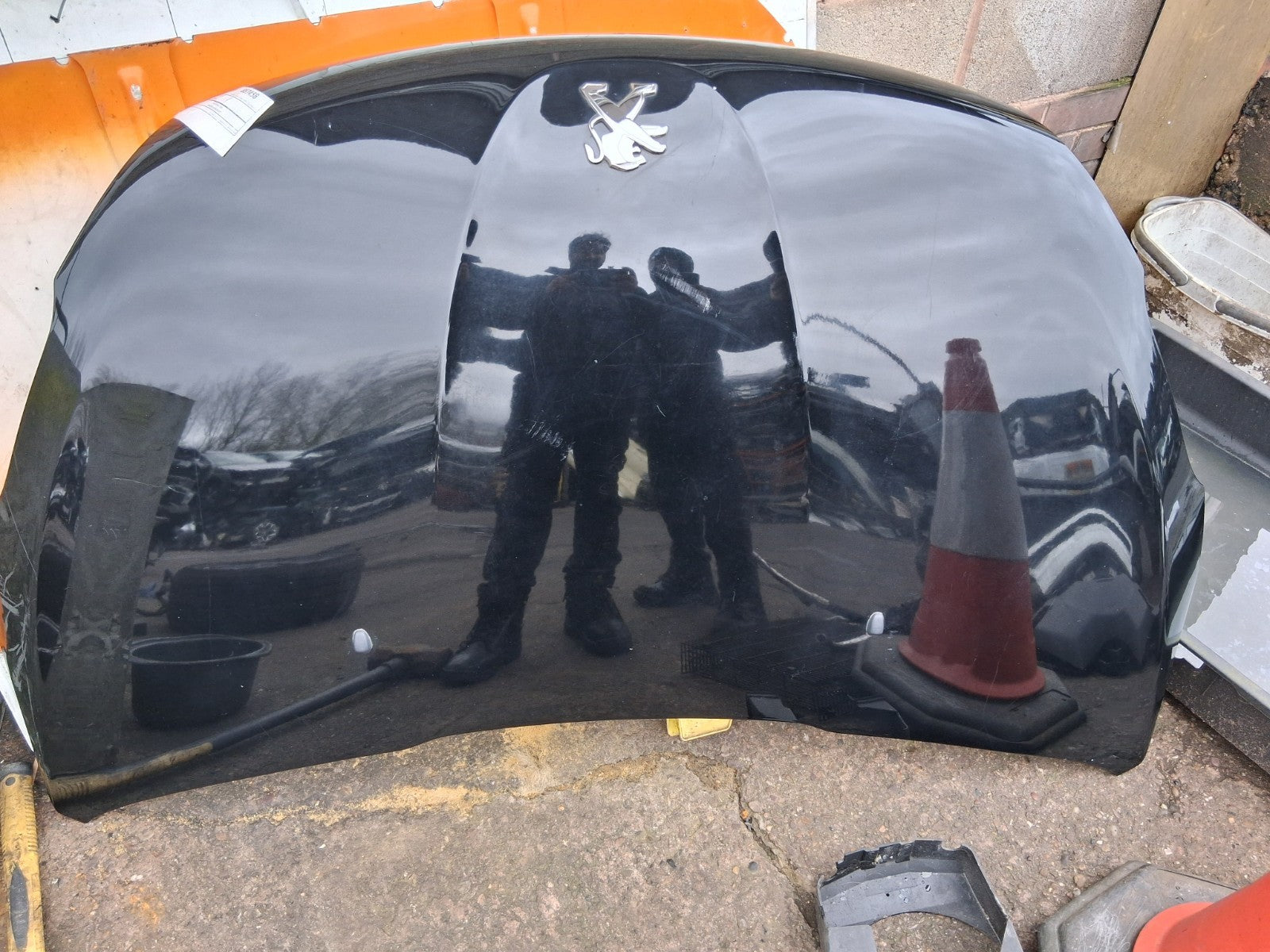 2014 PEUGEOT 208 FRONT BONNET HOOD PANEL PEARL BLACK KTV