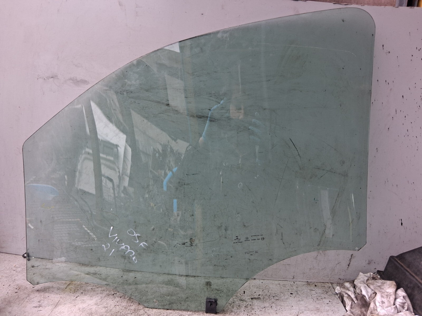 2021 VAUXHALL VIVARO OSF DRIVER SIDE FRONT RIGHT WINDOW GLASS 43R00049