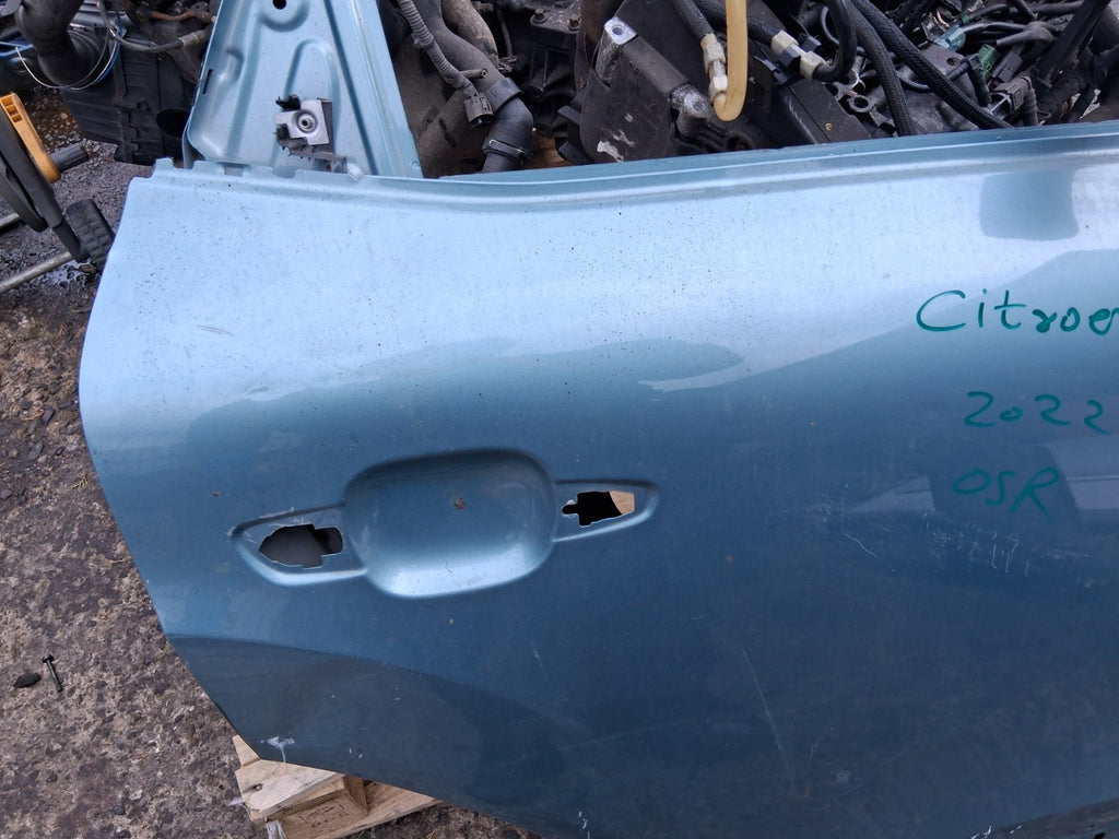 2022 CITROEN C4 MK3 OSR DRIVER SIDE REAR RIGHT DOOR BLUE