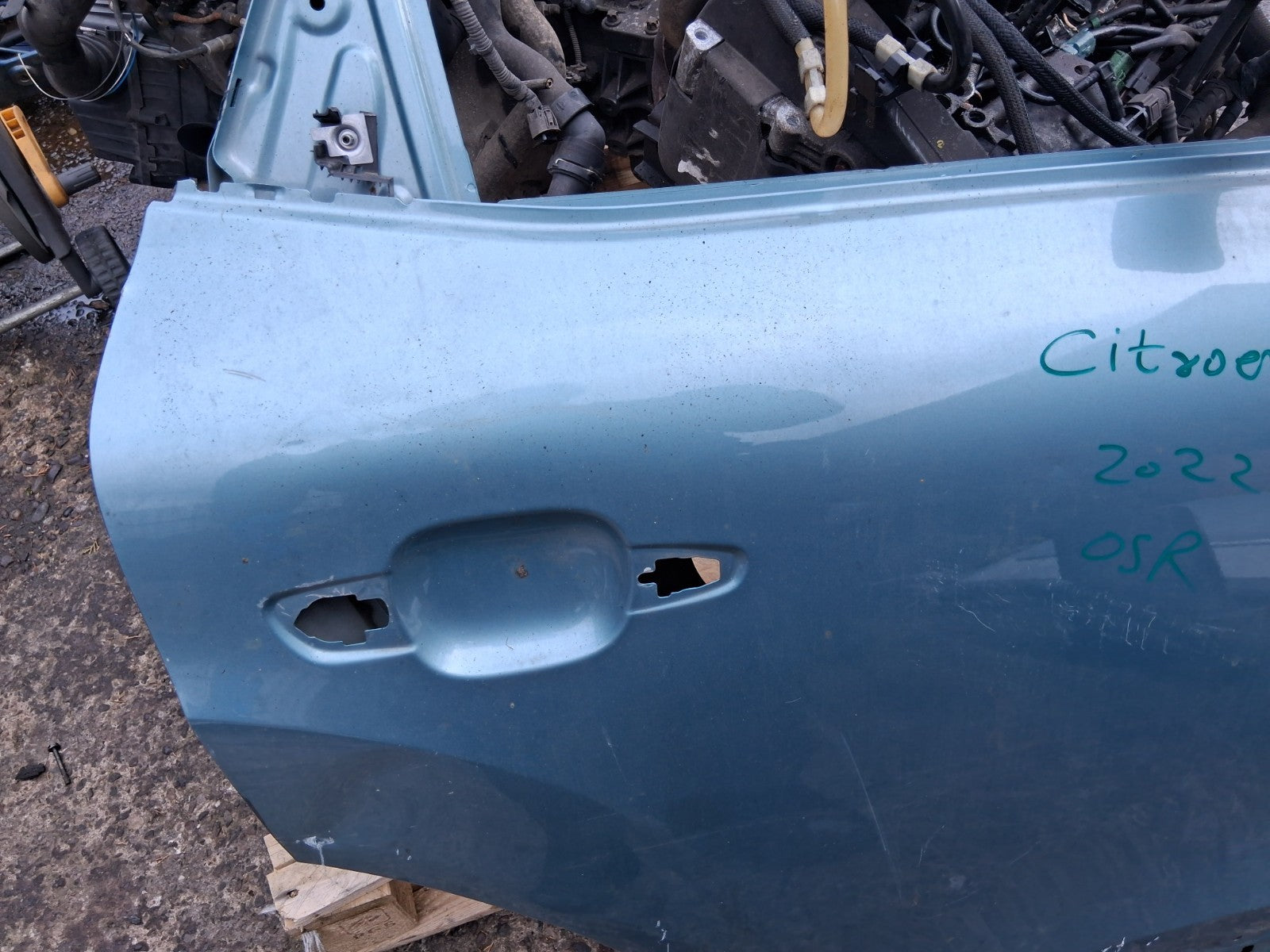 2022 CITROEN C4 MK3 OSR DRIVER SIDE REAR RIGHT DOOR BLUE