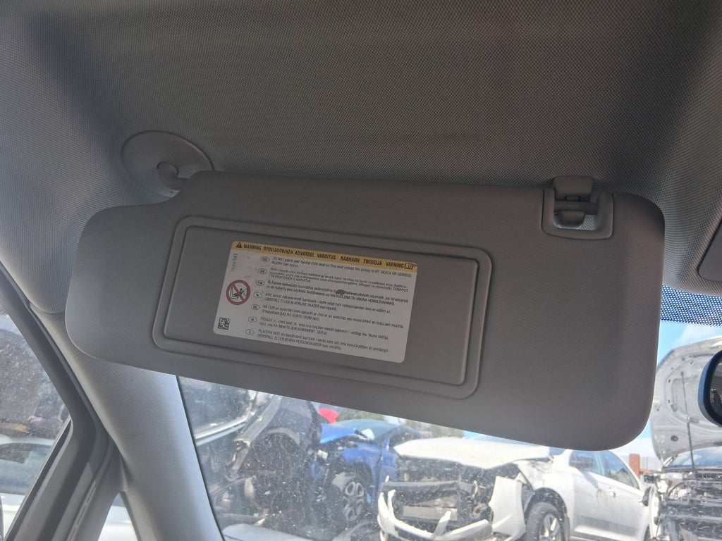 2013 VAUXHALL ASTRA J ESTATE NSF PASSENGER SIDE FRONT LEFT SUN VISOR SHADE