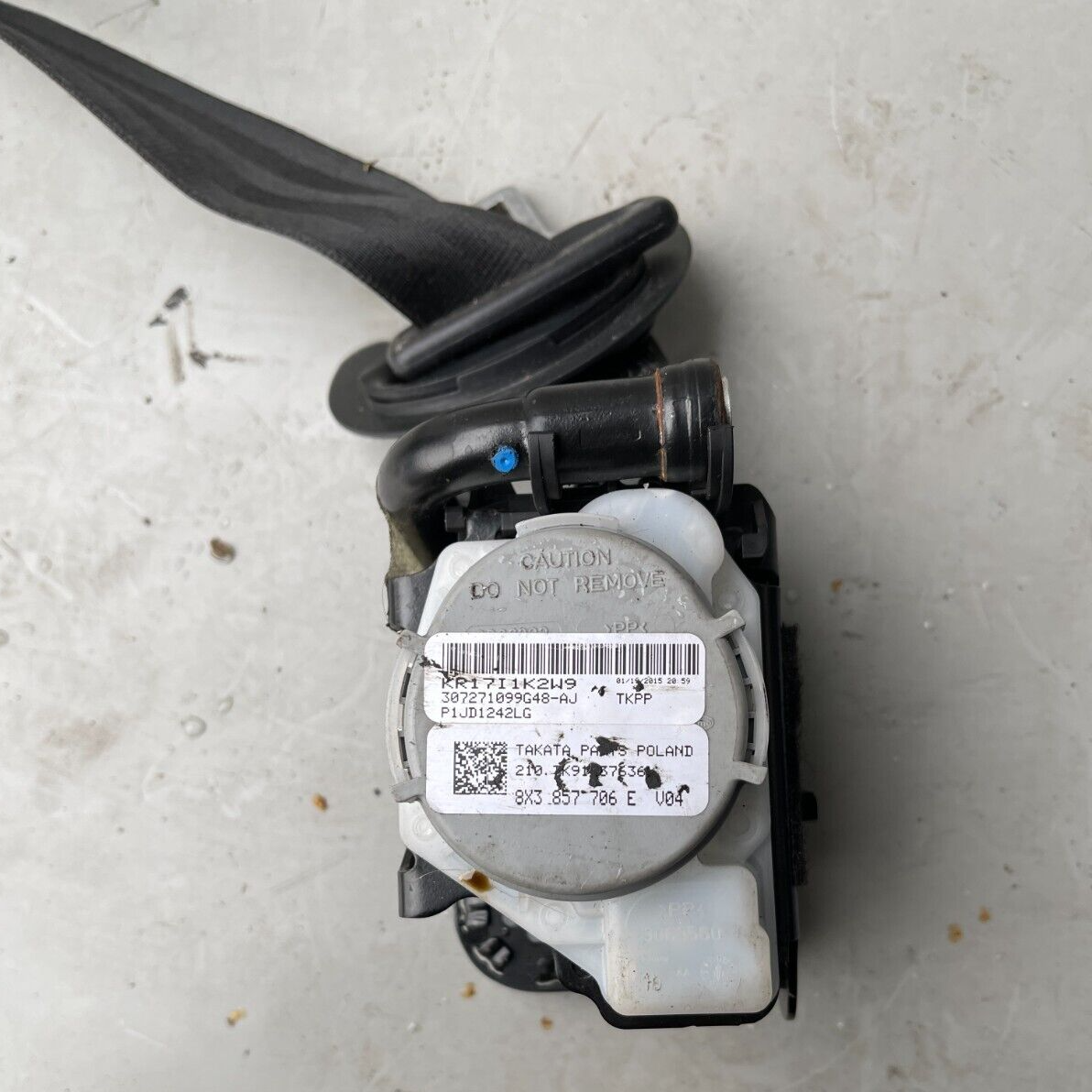 2013 AUDI 1 DRIVERS SIDE FRONT SEATBELT 8X3857706E