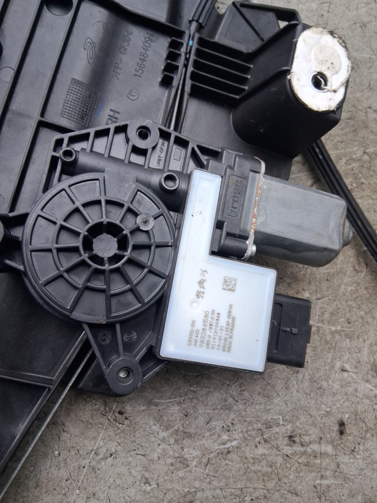 2021 CITROEN C4 MK3 OSF DRIVER SIDE FRONT RIGHT WINDOW MOTOR & REGULATOR