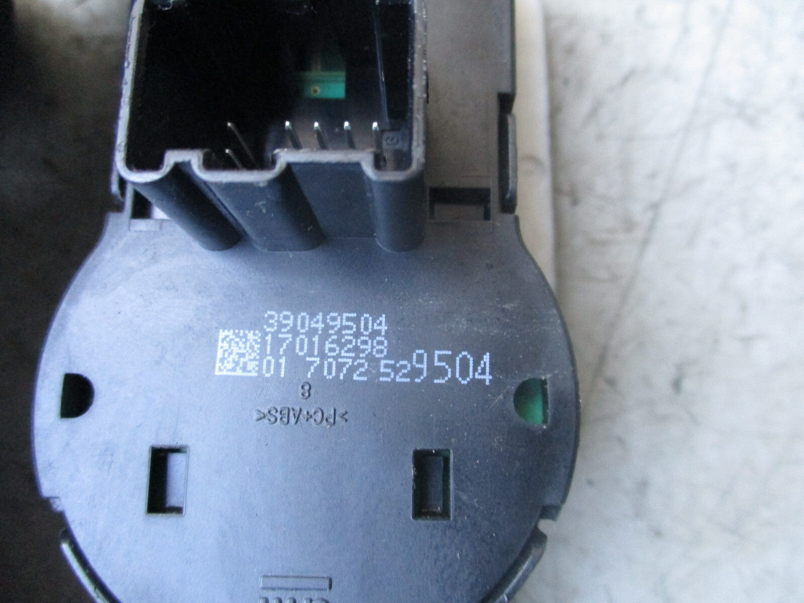 2016 VAUXHALL ZAFIRA C HEADLIGHT CONTROL SWITCH 39049504