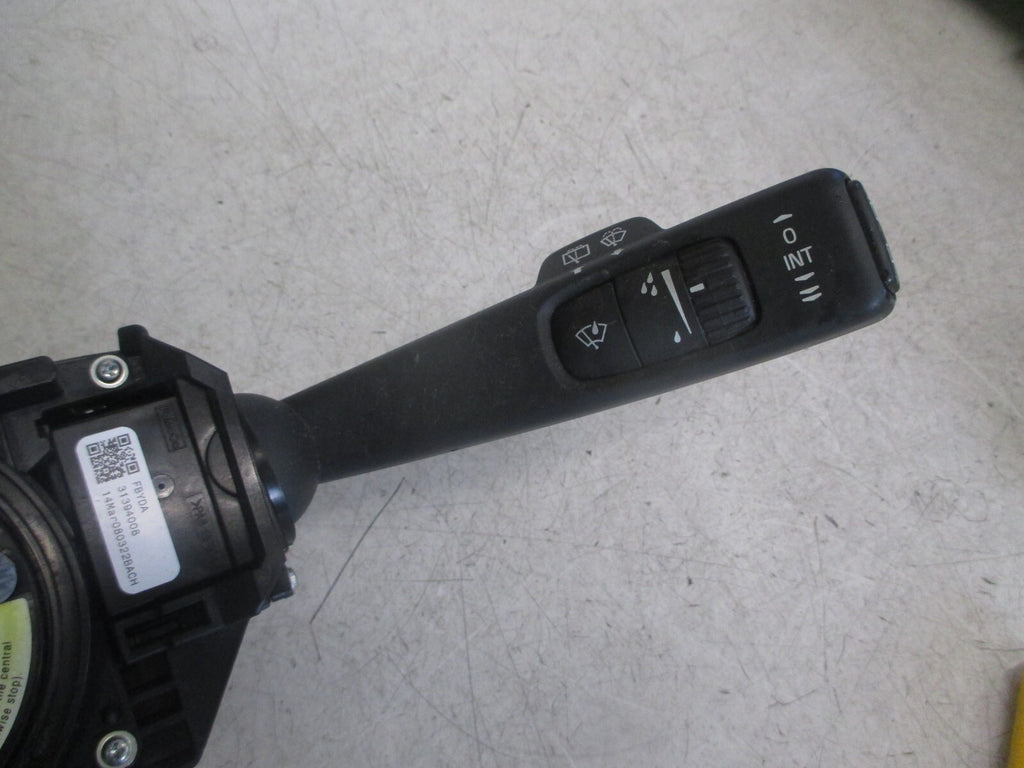 VOLVO V40 2014 WIPER INDICATOR STALK SWITCH SQUIB CONTROLS