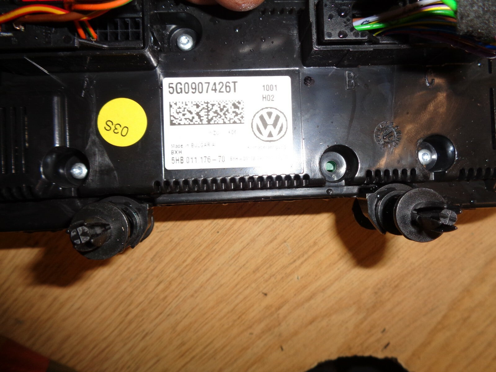 VW VOLKSWAGEN GOLF MK7 2015 HEATER CONTROL PANEL 5G0907426T