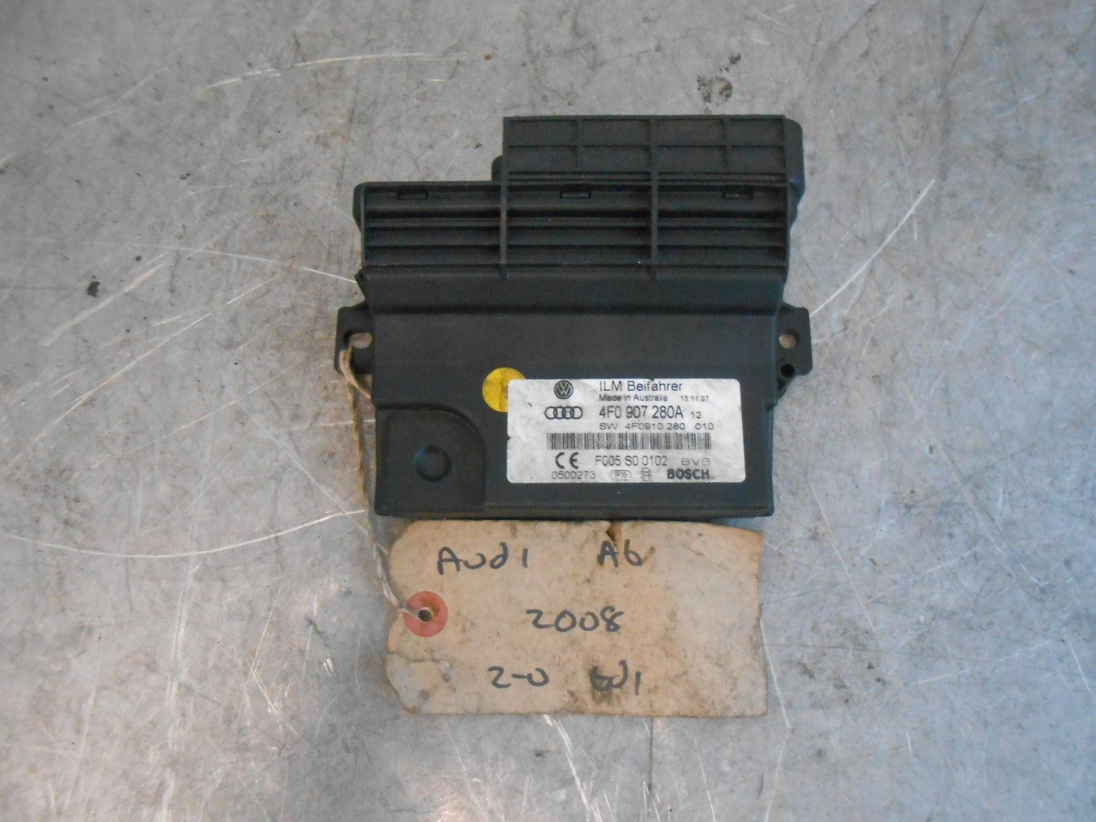 AUDI A6 C6 4F (MK3) ON BOARD SUPPLY CONVENIENCE MODULE ECU 4F0907280A