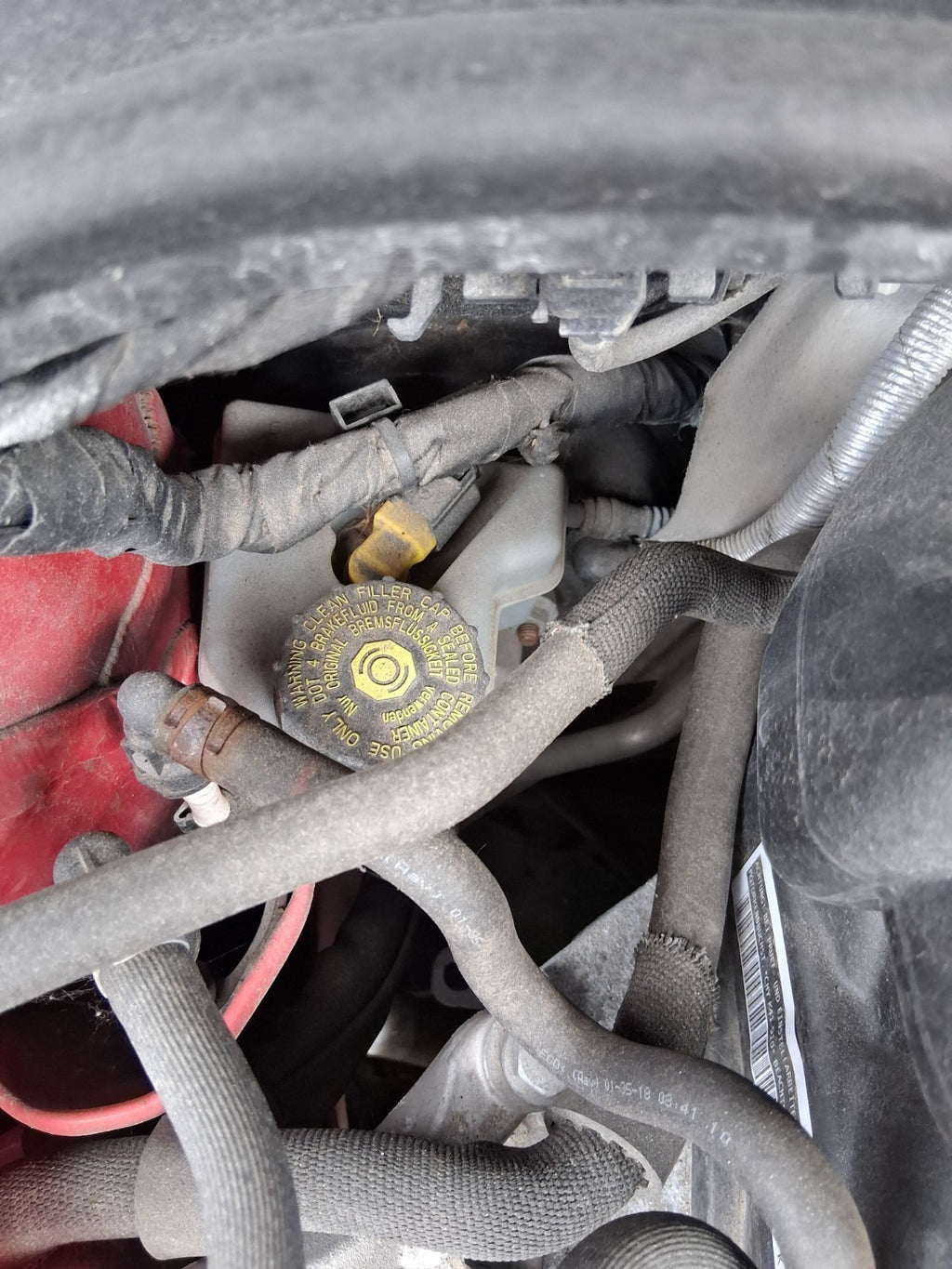2019 SKODA FABIA MK3 NJ 1.0 PETROL BRAKE FLUID TANK RESERVOIR