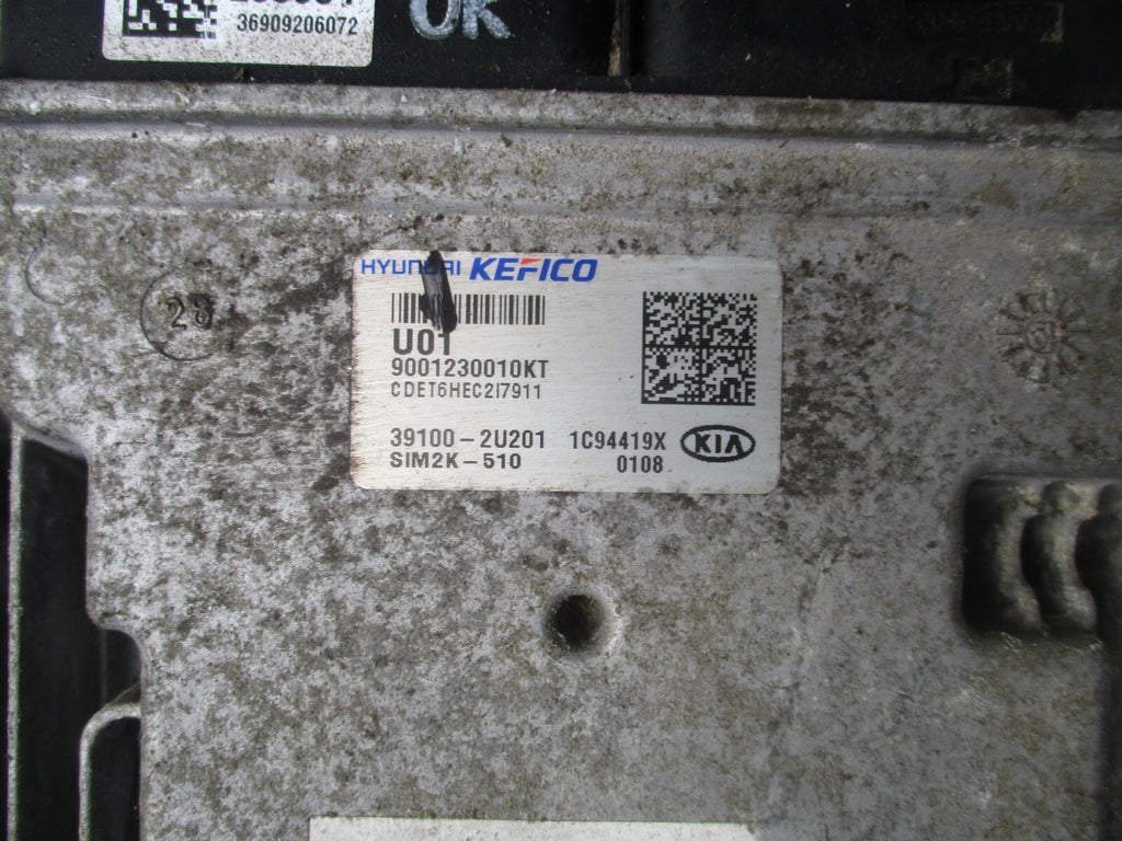 KIA CEED MK3 2019 ECU ENGINE CONTROL MODULE UNIT 391002U201