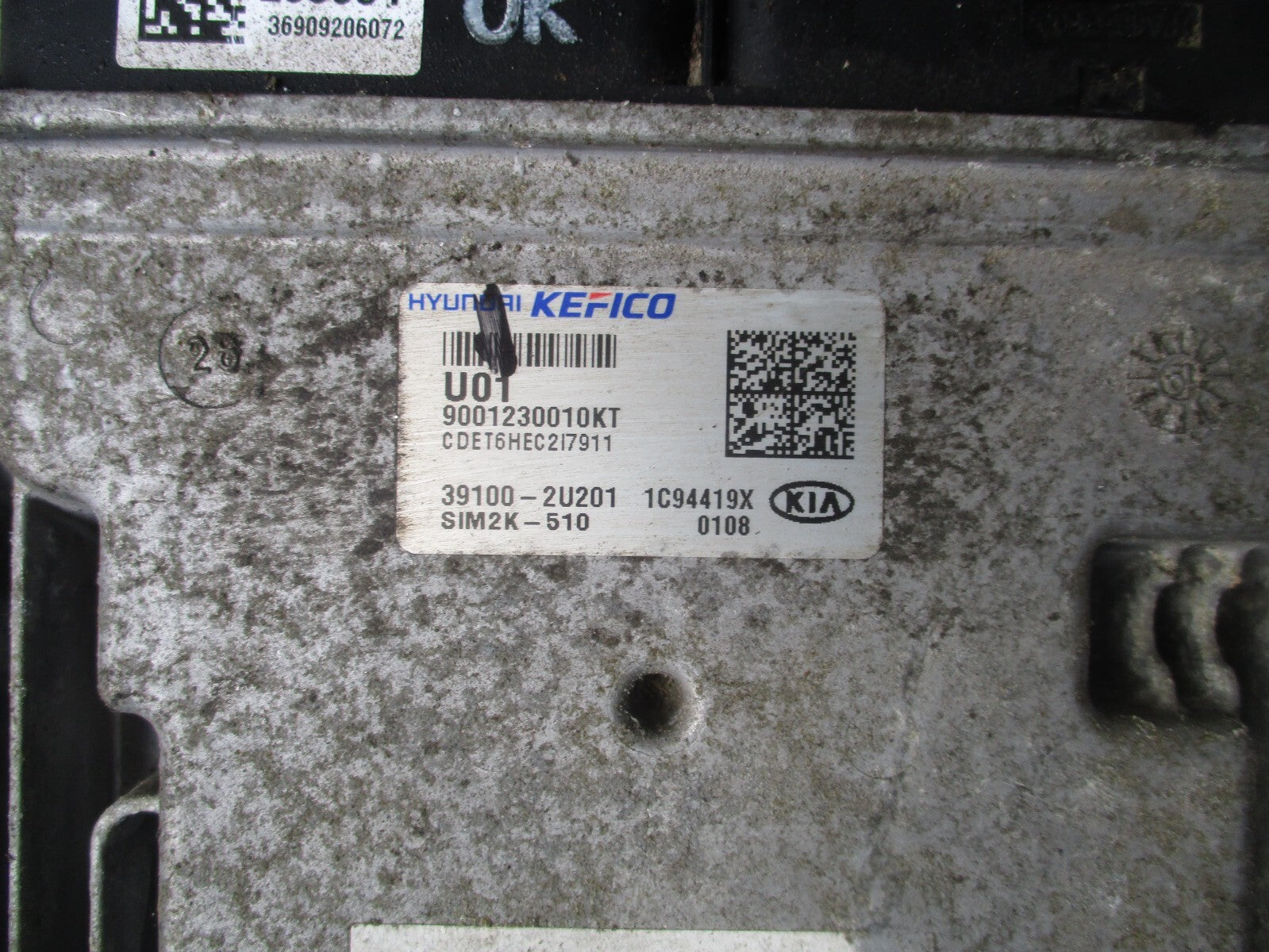 KIA CEED MK3 2019 ECU ENGINE CONTROL MODULE UNIT 391002U201