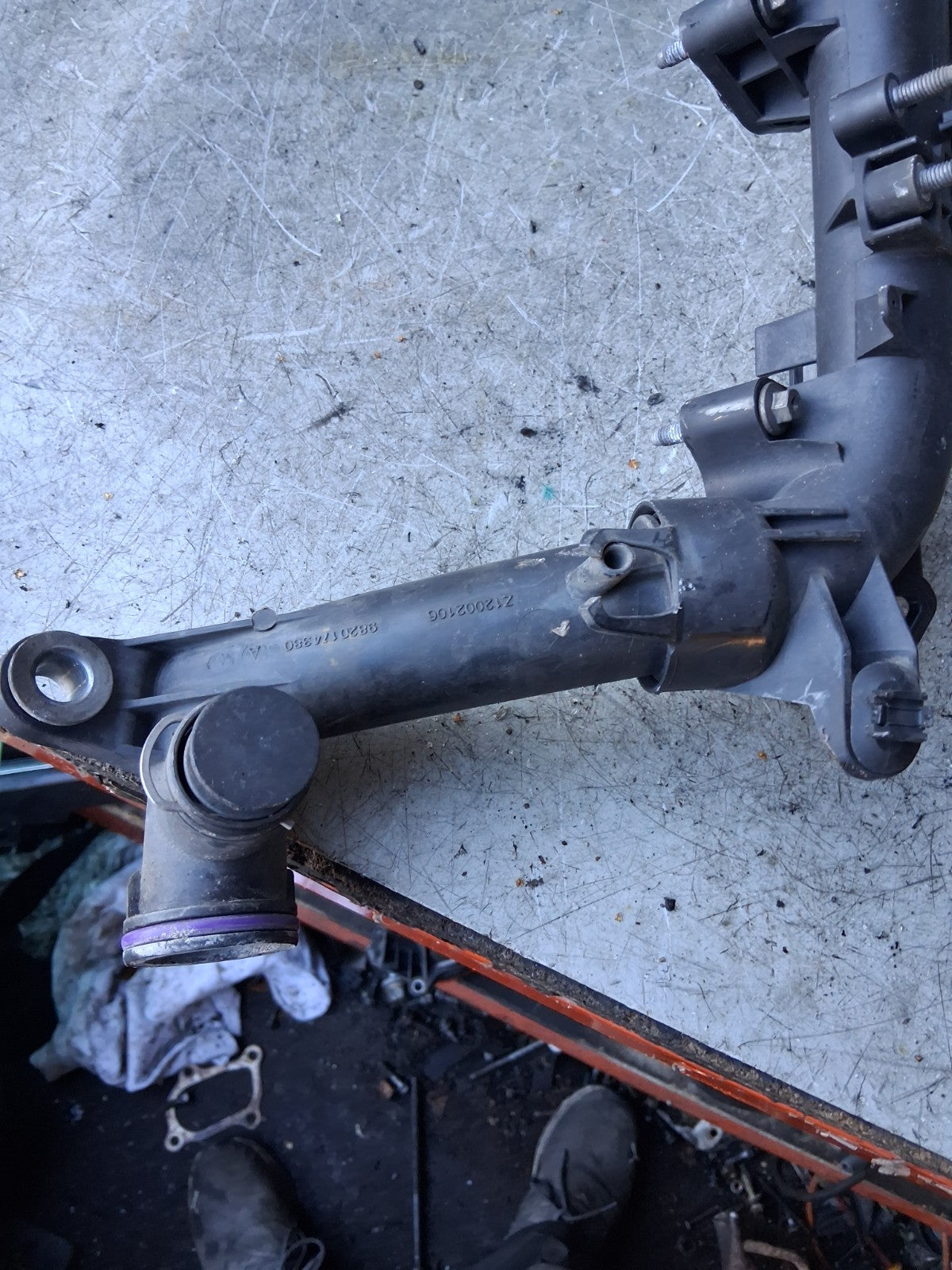2019 CITROEN C4 CACTUS 1.5 DIESEL COOLANT HOSE PIPE 9820174380