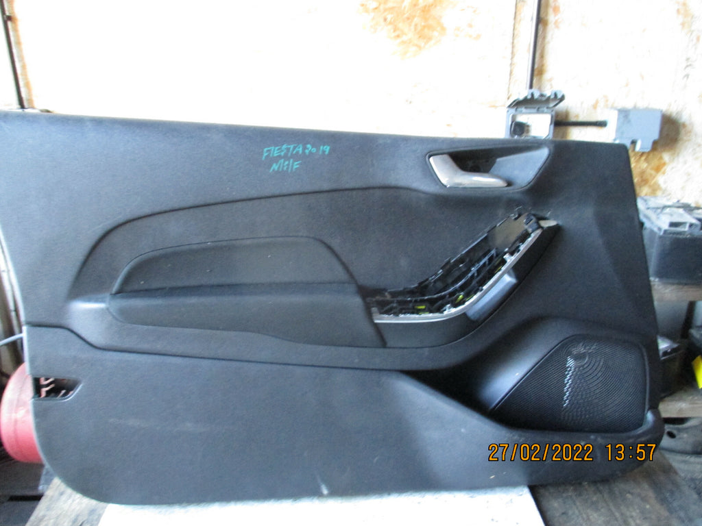FORD FIESTA 2019 MK8 NSF FRONT PASSENGER SIDE DOOR CARD H1BBB23943