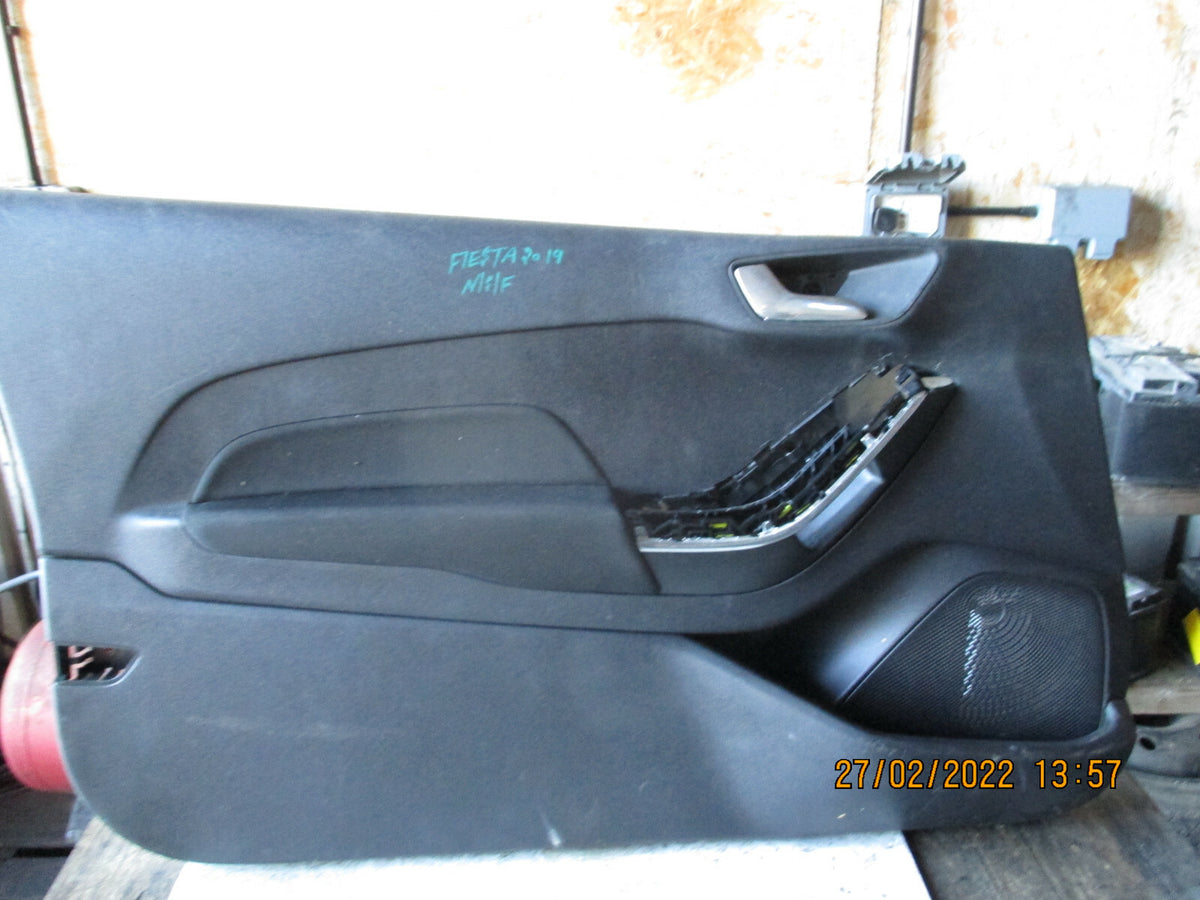 FORD FIESTA 2019 MK8 NSF FRONT PASSENGER SIDE DOOR CARD H1BBB23943