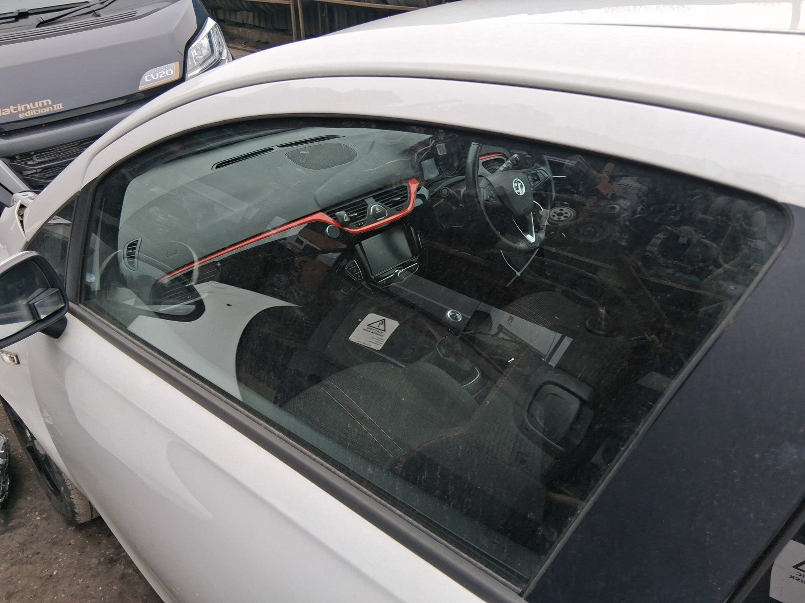 2019 VAUXHALL CORSA E 3 DOOR NS PASSENGER SIDE LEFT WINDOW GLASS