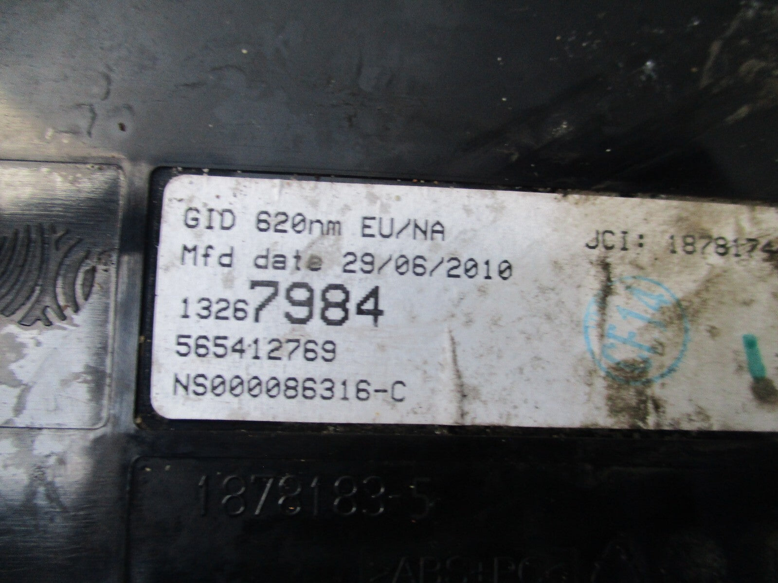 2010 VAUXHALL ASTRA J MK6 DASH DISPLAY SCREEN & SWITCH 13267984