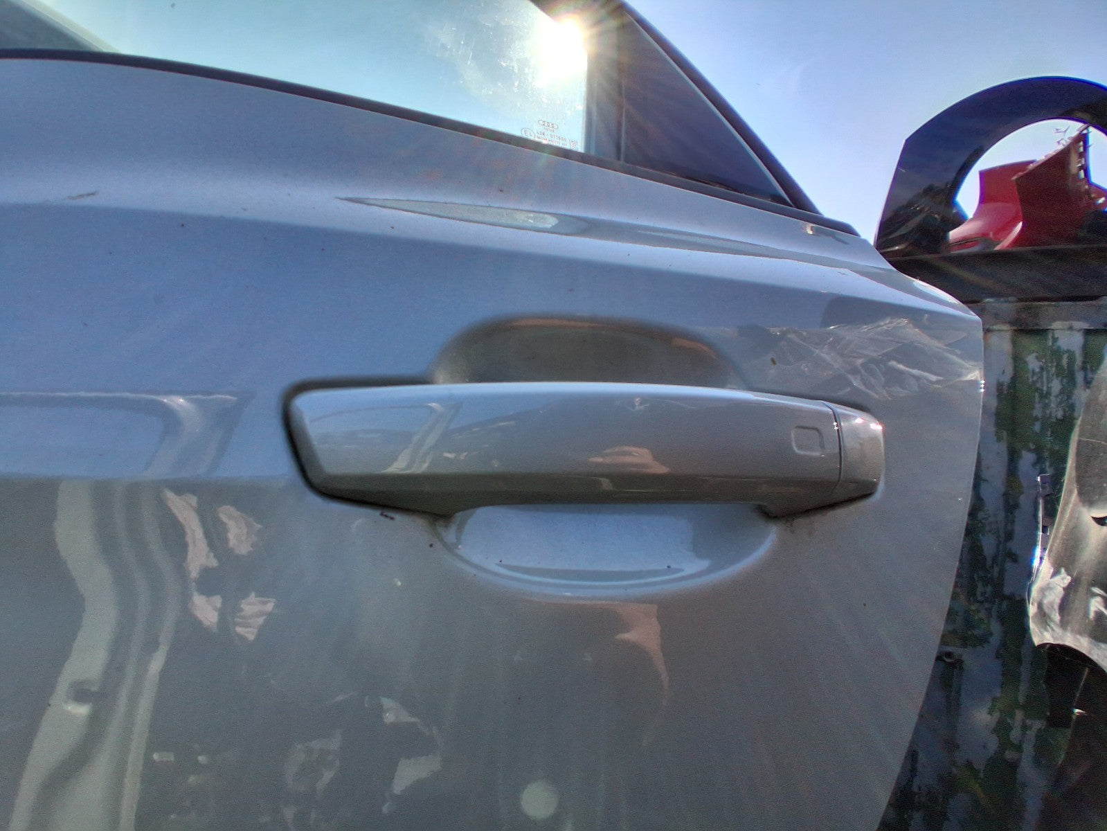 2023 AUDI A1 MK2 HATCH NSR PASSENGER REAR DOOR HANDLE DEW SILVER MET LX7E X7E