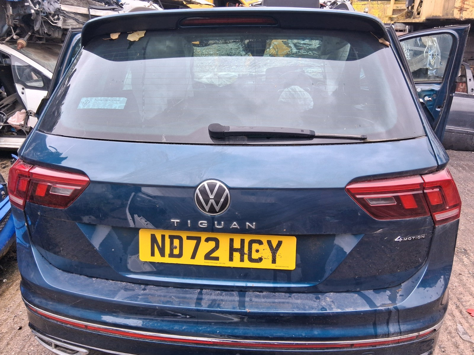 2023 VOLKSWAGEN TIGUAN MK2 FACELIFT OSR DRIVER SIDE REAR RIGHT INNER TAIL LIGHT