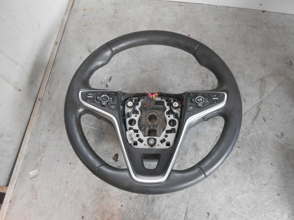 VAUXHALL INSIGNIA A (MK1) FACELIFT 2014 LEATHER MULTIFUNCTION STEERING WHEEL