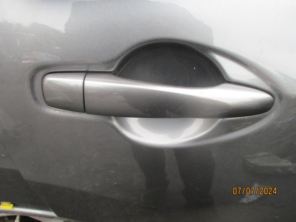 NISSAN QASHQAI J11 2014 OSR DRIVER SIDE REAR EXTERIOR DOOR HANDLE GREY MET KAD