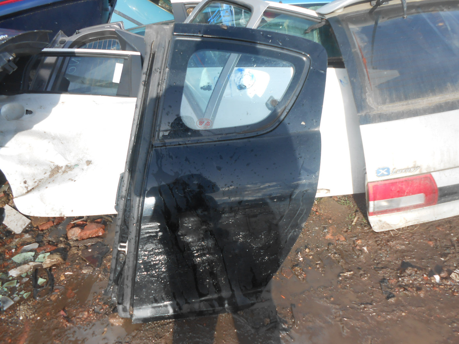 MAZDA RX8 SE17 COUPE 2006 NSR PASSENGER SIDE REAR DOOR COMPLETE BLACK