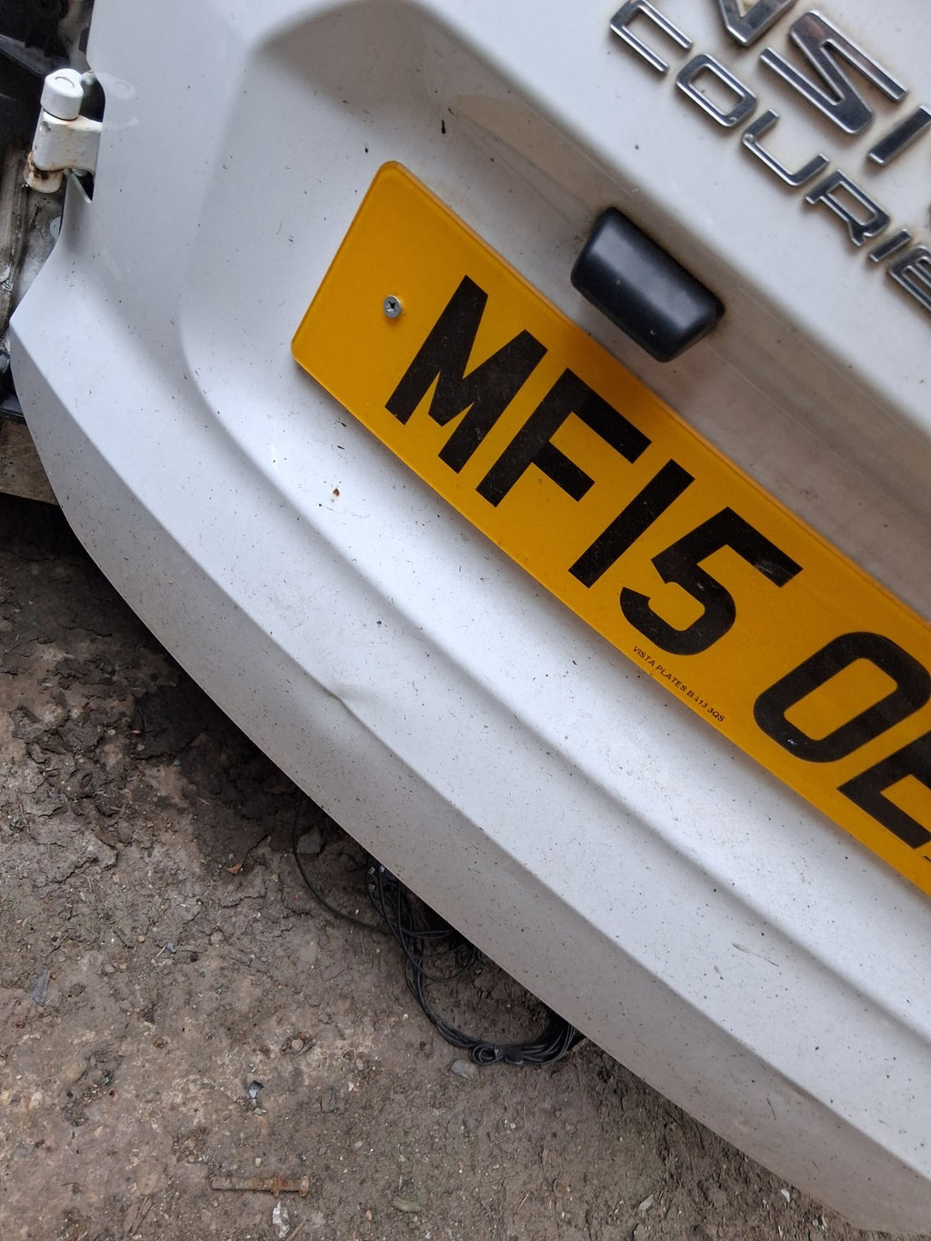 2015 FORD TRANSIT COURIER MK1 NS PASSENGER SIDE REAR COMPLETE DOOR WHITE