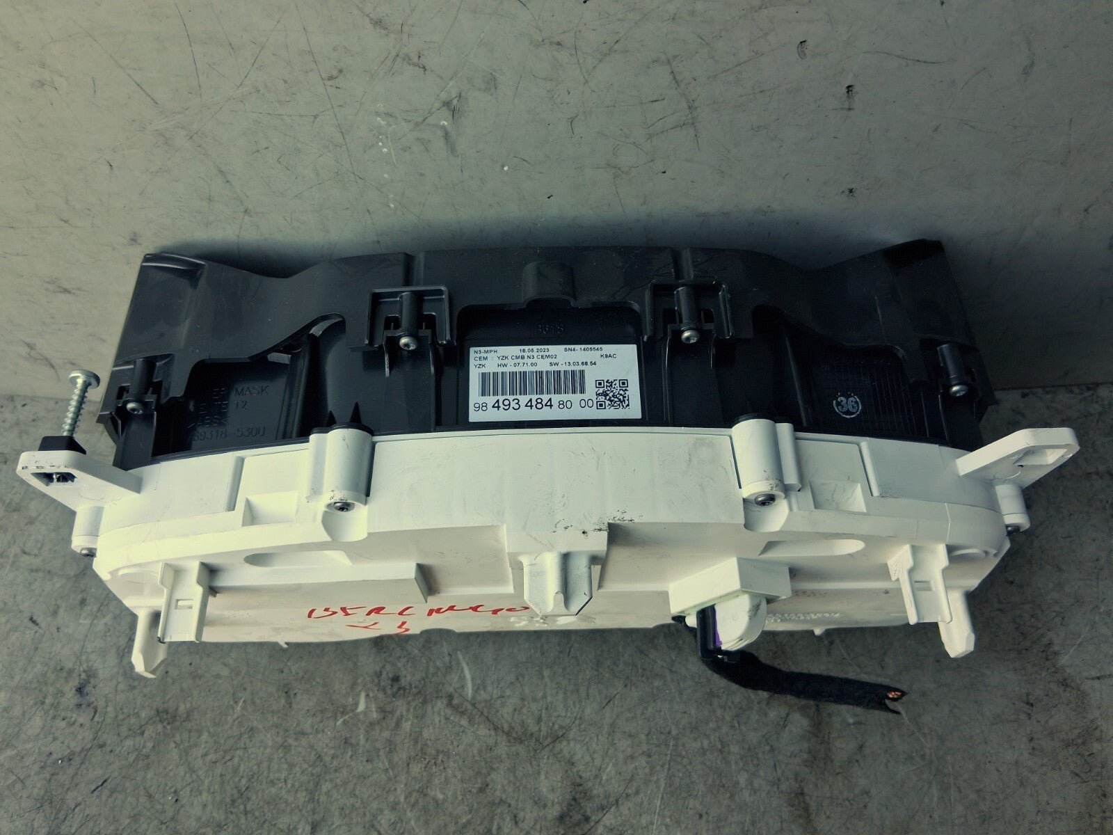 2023 CITROEN BERLINGO MK3 MANUAL SPEEDOMETER INSTRUMENT CLUSTER 9849348480