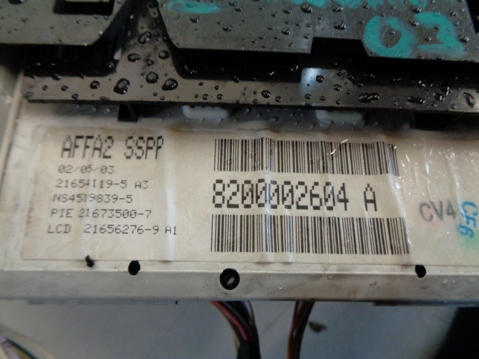 RENAULT LAGUNA MK2 2003 DIGITAL DASH CLOCK DISPLAY SCREEN TRIM COVER 8200002604A