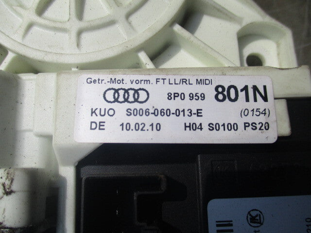 2009 AUDI A3 8P NSR PASSENGER SIDE WINDOW DOOR 8P0959801N
