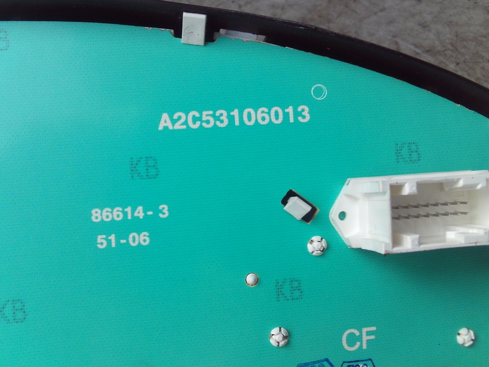 2007 PEUGEOT 407  SPEEDOMETER INSTRUMENT CLUSTER A2C53106013