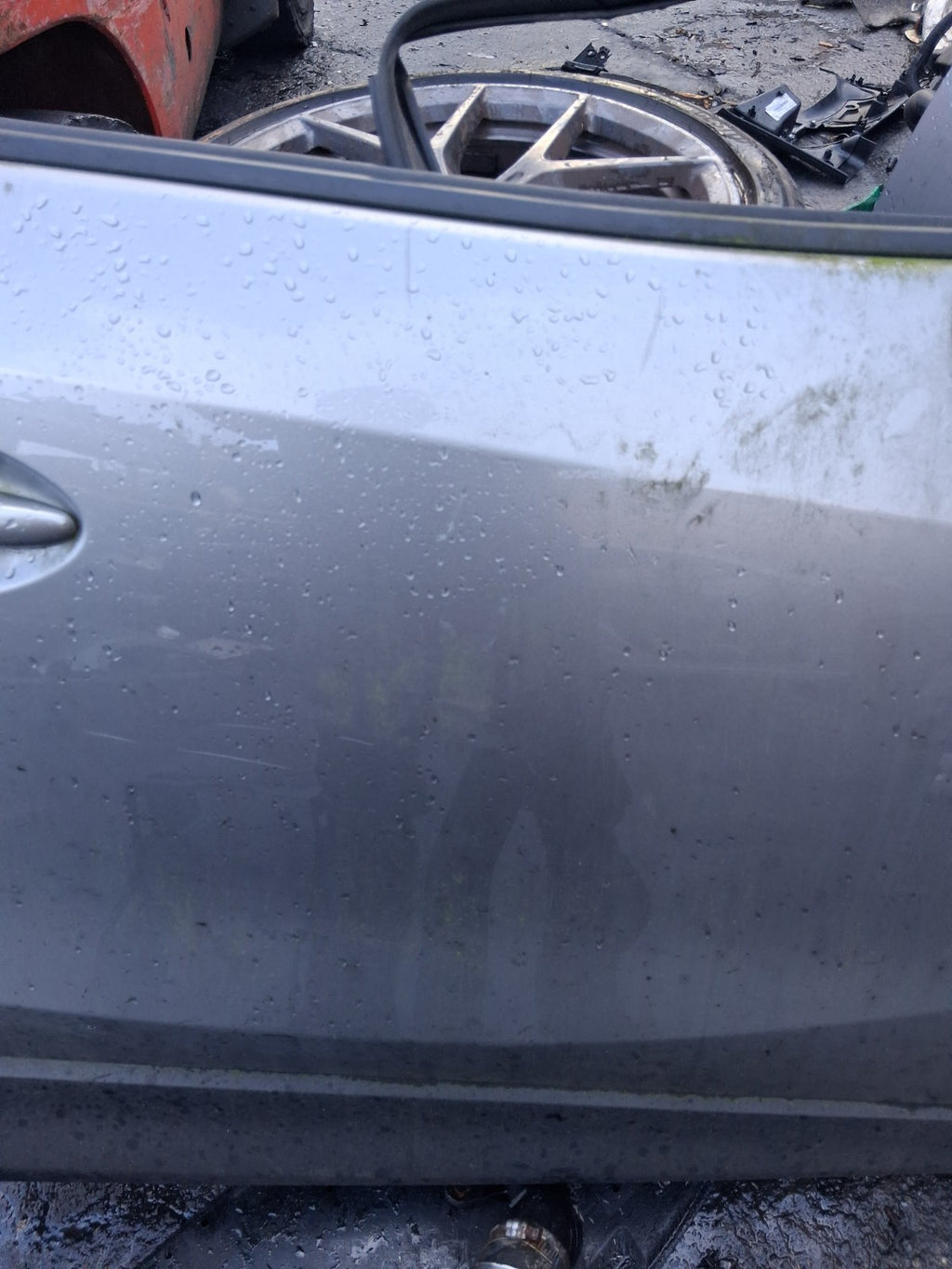 2013 MAZDA CX 5 MK1 OSF DRIVER SIDE FRONT RIGHT BARE DOOR LIQUID SILVER P38