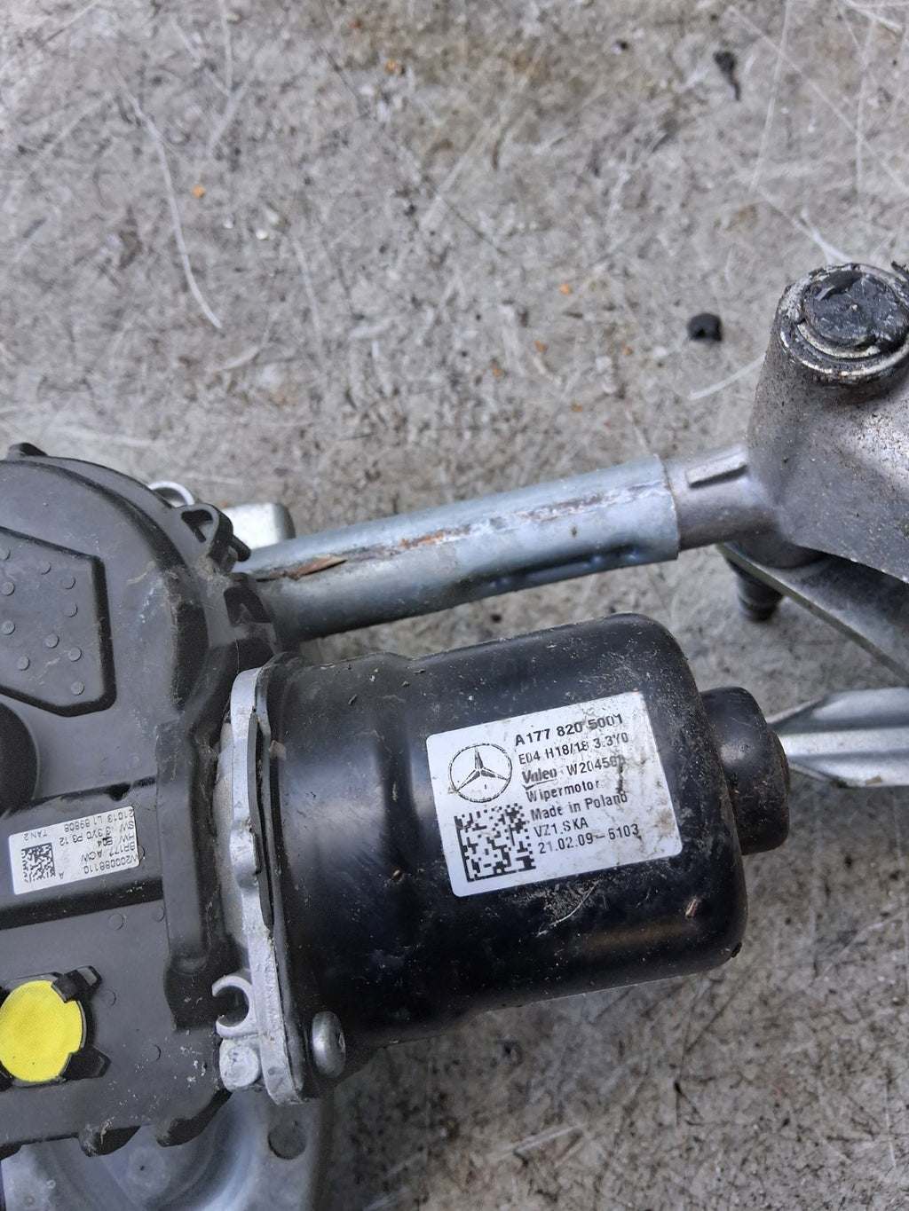 2021 MERCEDES A CLASS V177 FRONT WIPER MOTOR & LINKAGE A1778205001