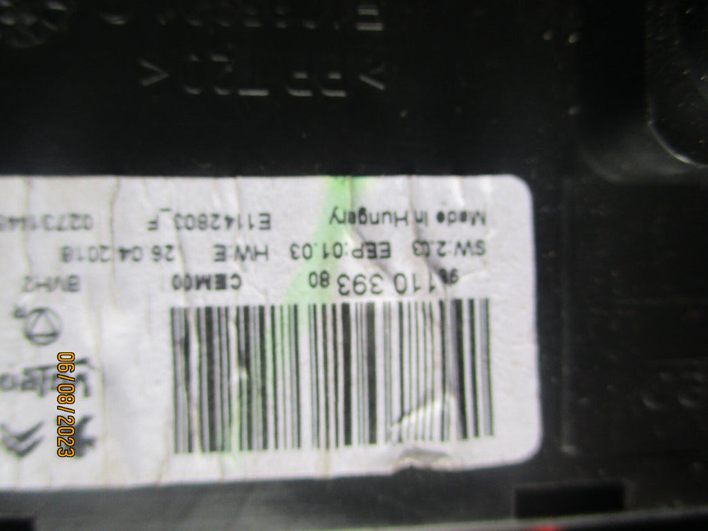 CITROEN C4 CACTUS 2018 AC HEATER CLIMATE CONTROL MODULE 9811039380