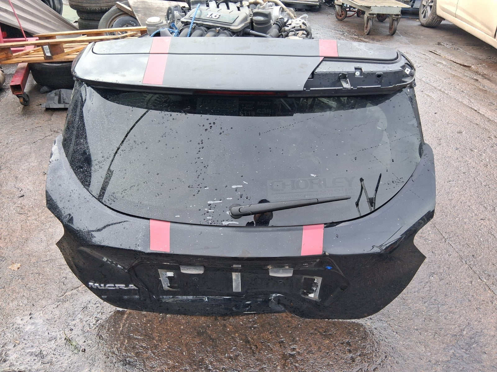 NISSAN MICRA K14 2018 REAR BOOTLID TAILGATE GLASS DAMAGED